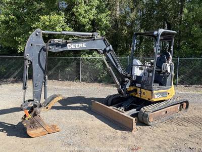 2014 John Deere 35G Mini Excavator Crawler Backhoe Dozer Aux Hyd Thumb bidadoo
