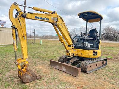 2006 Komatsu PC27MR-2 Mini Excavator Rubber Tracks Backhoe Aux Hyd Blade bidadoo
