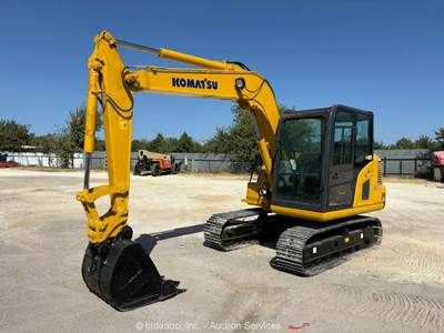 2012 Komatsu PC60-8 Hydraulic Mini Excavator Crawler Trackhoe Cab A/C bidadoo