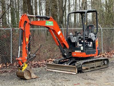 2019 Kubota U27-4 Mini Excavator Backhoe Blade Thumb Bucket Aux Hyd bidadoo