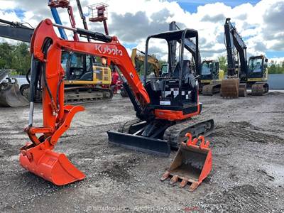 2018 Kubota U27-4 Mini Excavator Backhoe Aux Hyd Thumb Buckets Blade bidadoo