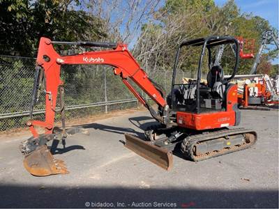 2022 Kubota U35-4 Mini Excavator Trackhoe Backhoe Blade Aux Hyd Thumb bidadoo