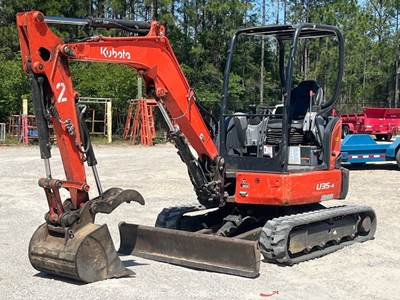 2022 Kubota U35-4 Mini Excavator Bucket Blade Backhoe Hydraulic Thumb bidadoo