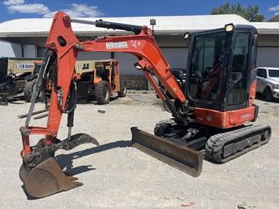 2020 Kubota U35-4 Mini Excavator Backhoe Cab Aux Hyd Thumb Blade Bucket bidadoo