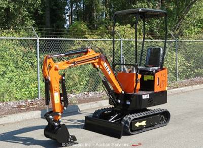 2025 MIVA VA13 Hydraulic Mini Excavator Crawler Blade Thumb Aux Hyd bidadoo -New