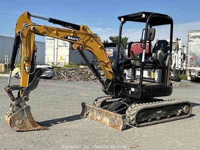 2025 Sany SY26U Mini Excavator Rubber Tracks Backhoe Aux Hyd Bucket bidadoo