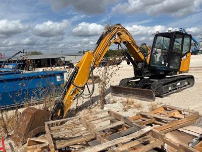 2023 Sany SY80U Mini Excavator Dozer Aux Hyd Cab A/C Q/C Bucket -Parts/Repair