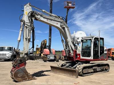 2018 Takeuchi TB2150 Mini Excavator Trackhoe A/C Cab Blade Thumb Q/C bidadoo