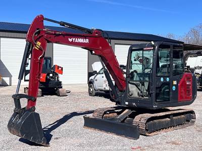 2022 Yanmar B65 Mini Excavator Trackhoe Dozer Aux Hyd Cab A/C 24" Bucket bidadoo