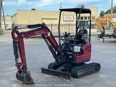 2020 Yanmar ViO17-A Compact Mini Excavator Backhoe Blade Aux Bucket bidadoo