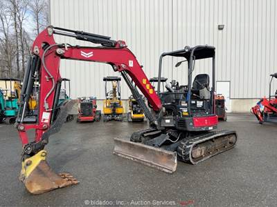2020 Yanmar ViO35-6A Mini Excavator Rubber Tracks Backhoe Q/C Hyd Thumb bidadoo