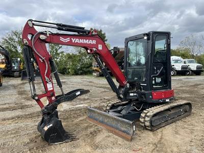 2023 Yanmar VIO35-6A Mini Excavator Trackhoe 4-Way Blade Thumb Aux Q/C bidadoo