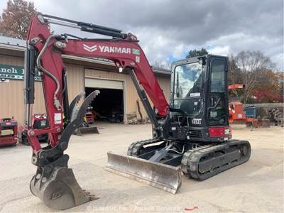 2023 Yanmar VIO50-6A Mini Excavator Cab Backhoe Bucket Aux Hyd Thumb Q/C bidadoo