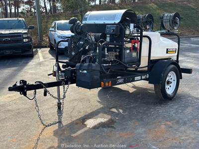 2023 Karcher TRK-2500 Towable Hot Water Pressure Washer Trailer 200 Gal bidadoo