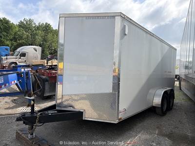 2025 Spartan SP7X16TA 16' Enclosed V-Nose Cargo Trailer