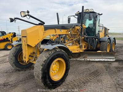 2013 Caterpillar 160M VHP Plus Motor Grader 16' Moldboard Snow Wing Cab bidadoo