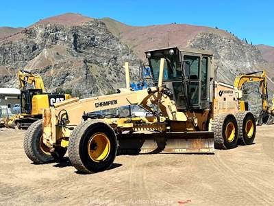 Champion 740A VHP Motor Road Grader 14' Moldboard Diesel Tractor Cummins bidadoo