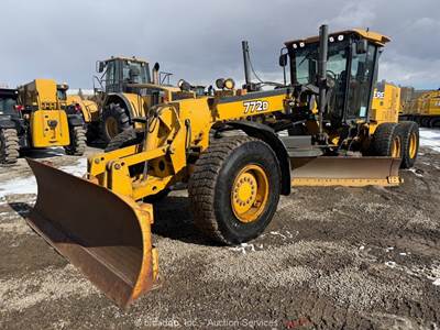 2007 John Deere 772D 6X6 Motor Grader 14' Moldboard Cab Tractor Blade bidadoo