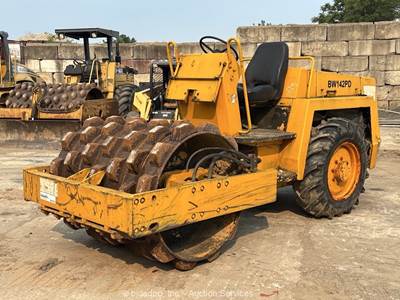 Bomag BW142PD 56" Pad Foot Vibratory Ride On Roller Compactor Diesel bidadoo