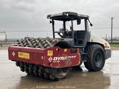 2021 Dynapac CA2500D 84" Pad Foot Vibratory Ride On Roller Compactor bidadoo