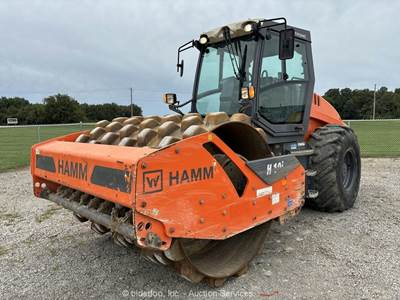2019 Hamm H10iP 84'' Pad Foot Single Drum Vibratory Roller Cab Compactor bidadoo