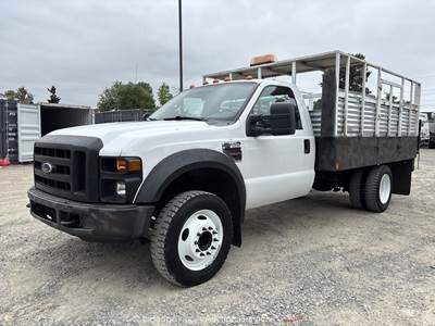 2008 Ford F-450 Standard Cab Stake Bed Pickup Truck 6.4 V8 A/T Lift Gate bidadoo