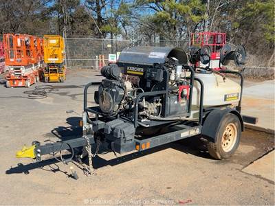 2023 Karcher TRK-2500 HDS 3,600 PSI Hot Water Pressure Washer Trailer bidadoo