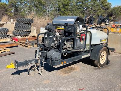 2023 Karcher TRK-2500 HDS 3,600 PSI Hot Water Pressure Washer Trailer bidadoo