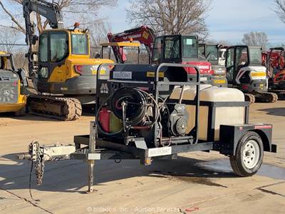 2022 Mi-T-M HS-3505-1MGH 3,500 PSI S/A Pressure Washer Burner Trailer bidadoo
