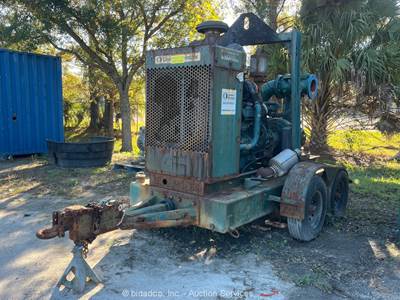 2011 Pioneer T/A Towable 8" Water Pump John Deere 6090 Diesel -Parts/Repair