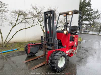 2013 Moffett M55 5,500 lbs Rough Terrain Fork Lift Truck Mounted Kubota bidadoo