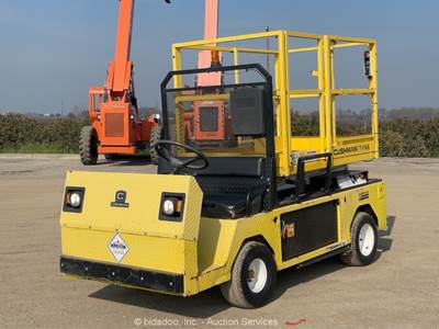 2013 Cushman Titan T1145 Utility Cart 11' Electric Scissor Aerial Lift bidadoo