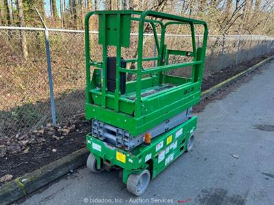 2016 Genie GS-1530 15' Electric Scissor Lift Man Aerial Platform MEWP bidadoo