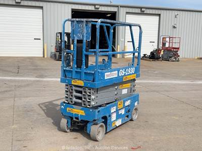 2018 Genie GS-1930 19' Electric Scissor Lift Aerial Manlift Platform bidadoo