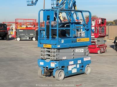 2018 Genie GS-1930 19' Electric Scissor Lift Man Aerial Work Platform bidadoo