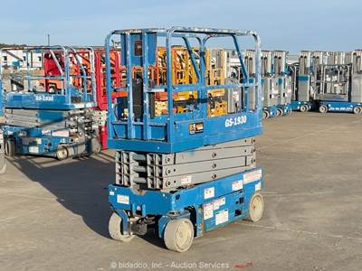 2017 Genie GS-1930 19' Electric Scissor Lift Man Aerial Platform Manlift bidadoo