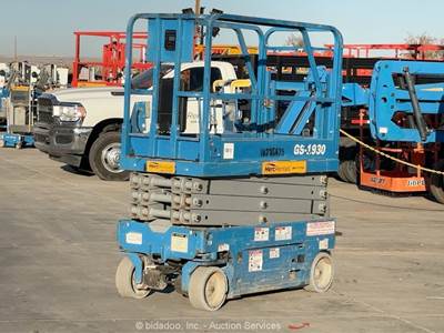2018 Genie GS-1930 19' Electric Scissor Lift Man Aerial Platform bidadoo -Repair