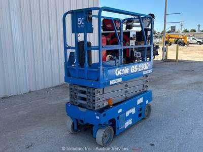 2016 Genie GS-1930 19' Electric Scissor Lift Man Aerial Platform Manlift bidadoo