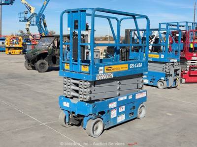2017 Genie GS-1930 19' Electric Scissor Lift Man Aerial Platform bidadoo