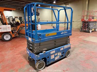 2018 Genie GS-1930 19' Electric Scissor Lift Man Aerial Mobile Platform bidadoo