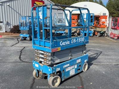 2017 Genie GS-1930 19' Electric Scissor Lift Man Aerial Platform 24V DC bidadoo