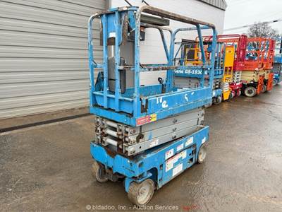 2017 Genie GS-1930 19' Electric Scissor Lift Man Aerial Platform 24V DC bidadoo