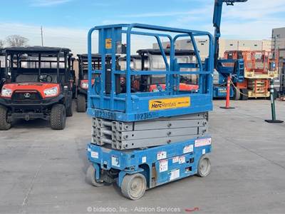 2017 Genie GS-1930 19' Electric Scissor Lift Man Mobile Aerial Platform bidadoo