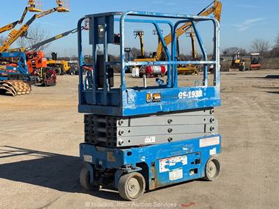2019 Genie GS-1930 19' Electric Scissor Lift Man Aerial Platform Manlift bidadoo