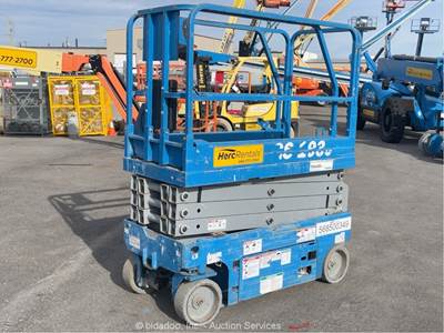 2018 Genie GS-1930 19' Electric Scissor Lift Man Aerial Platform Manlift bidadoo