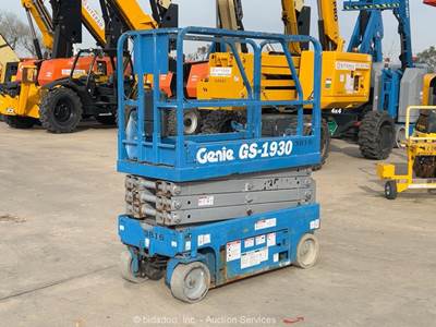 2015 Genie GS-1930 19' Electric Scissor Lift Man Aerial Platform Manlift bidadoo
