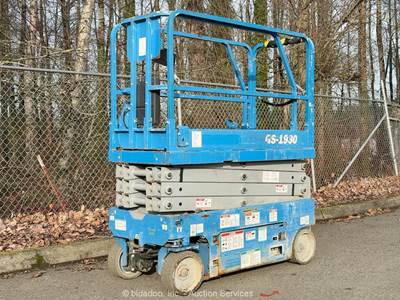 2018 Genie GS-1930 19' Electric Scissor Lift Man Aerial Platform Manlift bidadoo