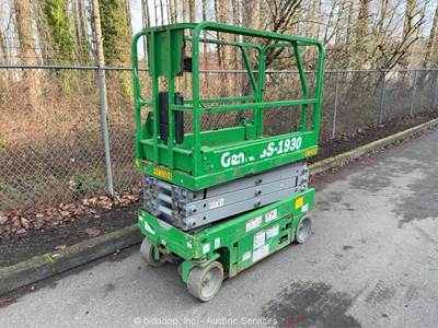 2017 Genie GS-1930 19' Electric Scissor Lift Man Aerial Platform MEWP bidadoo