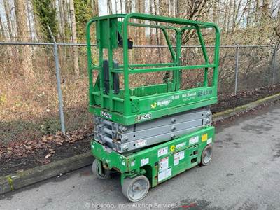 2014 Genie GS-1930 19' Electric Scissor Lift Man Aerial Platform MEWP bidadoo