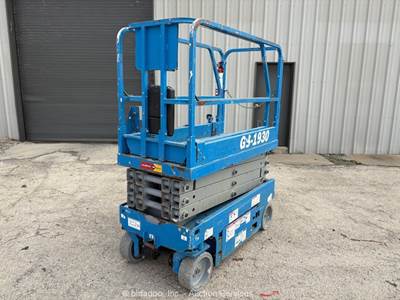 2018 Genie GS-1930 19' Electric Scissor Lift Man Aerial Platform Manlift bidadoo